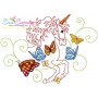 Magic Unicorns Embroidery Design Bundle-7