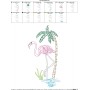 Vintage Stitch Flamingo-7 Embroidery Design Pattern-2