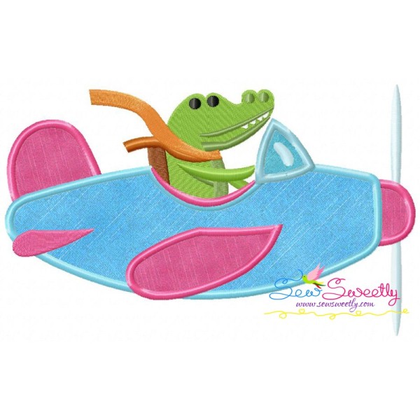 Alligator Pilot Applique Design Pattern-1