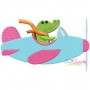 Alligator Pilot Embroidery Design Pattern-1