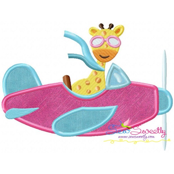 Giraffe Pilot Applique Design Pattern-1