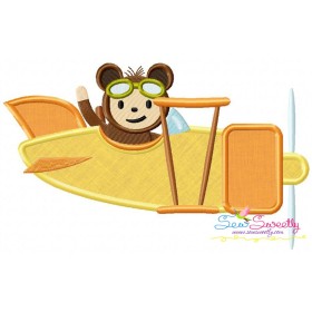 Monkey Pilot Applique Design Pattern-1