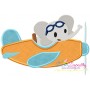 Cute Pilot Animals Applique Embroidery Design Bundle-5