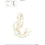 Vintage Stitch Mermaid-4 Embroidery Design Pattern-2