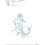 Vintage Stitch Mermaid-9 Embroidery Design Pattern-2