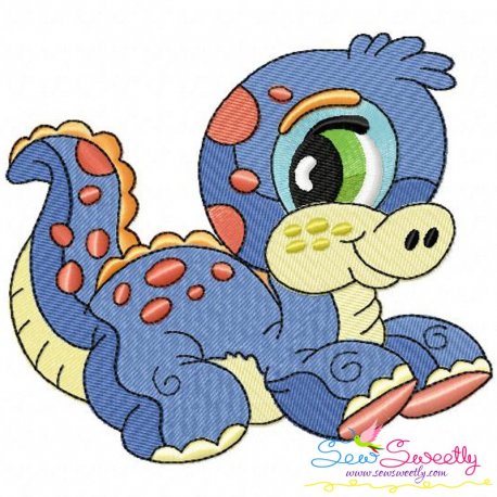 Baby Dinosaur-9 Embroidery Design Pattern