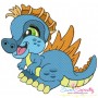 Baby Dinosaur-4 Embroidery Design Pattern-1