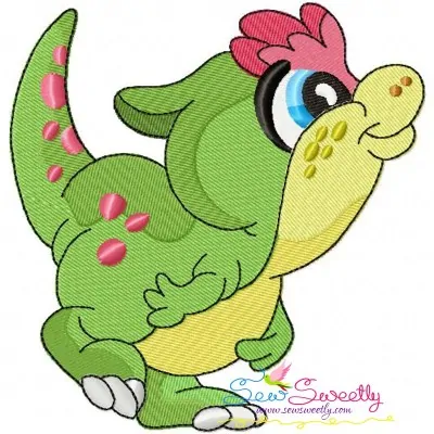 Baby Dinosaur-3 Embroidery Design Pattern-1