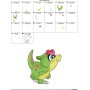 Baby Dinosaur-3 Embroidery Design Pattern-2