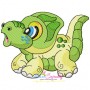 Baby Dinosaur-2 Embroidery Design Pattern-1