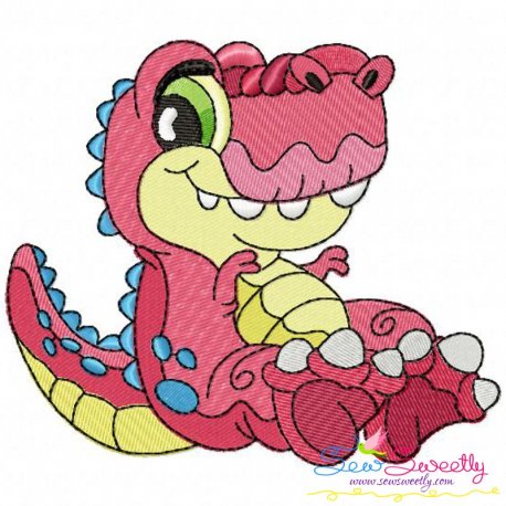 Baby Dinosaur-1 Embroidery Design Pattern