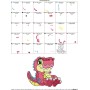 Baby Dinosaur-1 Embroidery Design Pattern-2