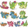 Baby Dinosaurs Embroidery Design Bundle-1
