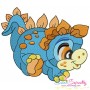 Baby Dinosaurs Embroidery Design Bundle-6