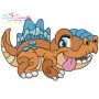 Baby Dinosaurs Embroidery Design Bundle-8