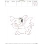 Vintage Stitch Baby Dinosaur-8 Embroidery Design Pattern-2