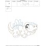 Vintage Stitch Baby Dinosaur-7 Embroidery Design Pattern-2