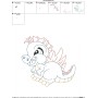 Vintage Stitch Baby Dinosaur-4 Embroidery Design Pattern-2