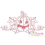 Redwork Halloween Pumpkin-8 Embroidery Design Pattern-1
