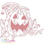 Redwork Halloween Pumpkins Embroidery Design Bundle-7