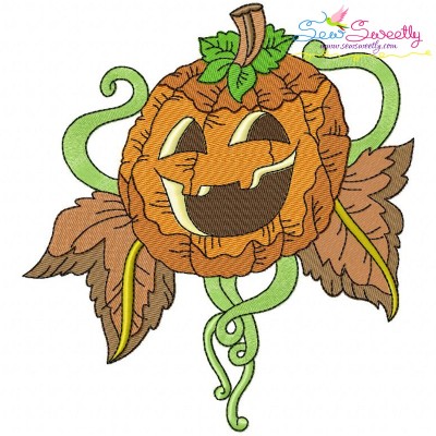 Halloween Pumpkin-9 Embroidery Design Pattern-1