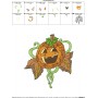 Halloween Pumpkin-9 Embroidery Design Pattern-2