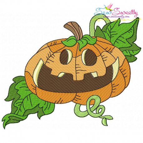 Halloween Pumpkin-7 Embroidery Design- 1