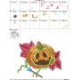 Halloween Pumpkin-4 Embroidery Design Pattern-2