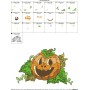 Halloween Pumpkin-2 Embroidery Design Pattern-2