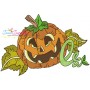 Halloween Pumpkin-1 Embroidery Design Pattern-1