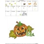 Halloween Pumpkin-1 Embroidery Design Pattern-2