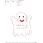 Vintage Stitch Little Ghost-9 Embroidery Design Pattern-2
