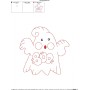 Vintage Stitch Little Ghost-8 Embroidery Design Pattern-2