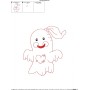 Vintage Stitch Little Ghost-3 Embroidery Design Pattern-2