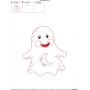 Vintage Stitch Little Ghost-1 Embroidery Design Pattern-2