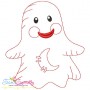 Vintage Stitch Little Ghosts Embroidery Design Bundle-2