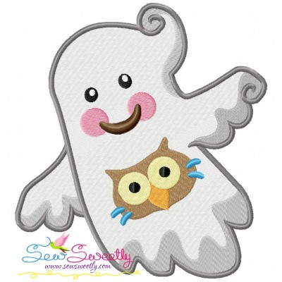 Little Ghost-10 Embroidery Design Pattern-1