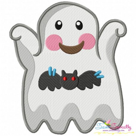Little Ghost-9 Embroidery Design Pattern-1