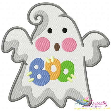 Little Ghost-8 Embroidery Design Pattern-1