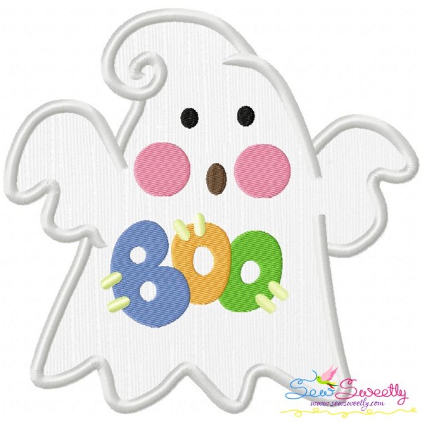 Little Ghost-8 Applique Design Pattern-1