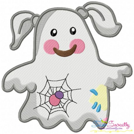 Little Ghost-6 Embroidery Design Pattern-1