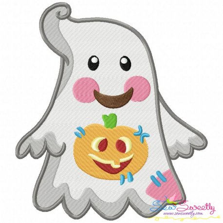 Little Ghost-5 Embroidery Design Pattern-1