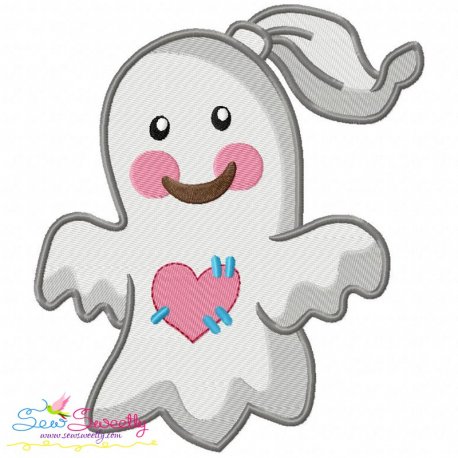 Little Ghost-3 Embroidery Design Pattern-1