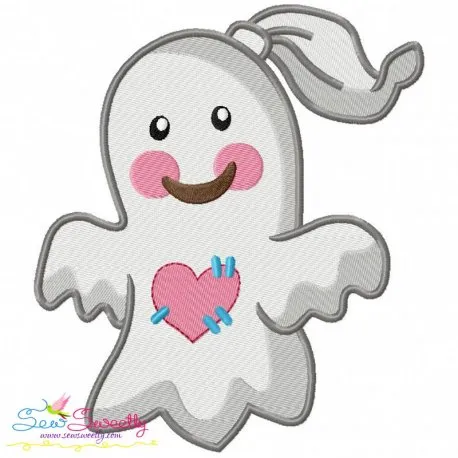 Little Ghost-3 Embroidery Design Pattern
