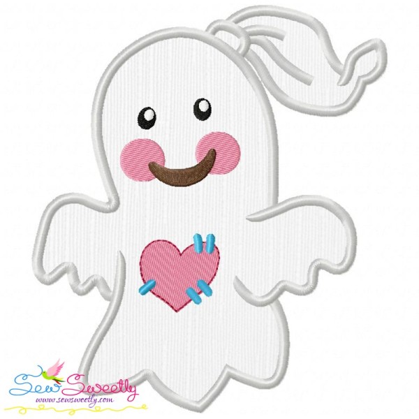 Little Ghost-3 Applique Design Pattern-1
