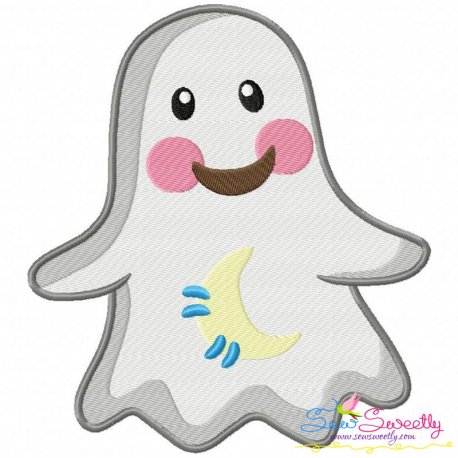 Little Ghost-1 Embroidery Design Pattern