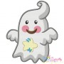 Little Ghosts Filled Stitch Embroidery Design Bundle-3