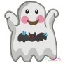 Little Ghosts Filled Stitch Embroidery Design Bundle-10