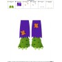 Monster Feet Embroidery Design Pattern-2