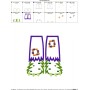 Monster Feet Applique Design Pattern-2